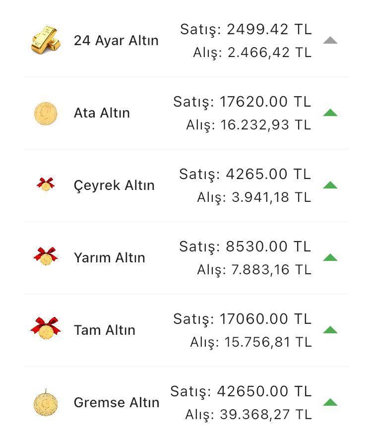 Konya’da altın fiyatları ve güncel döviz kurları I 28 Haziran 2024 9
